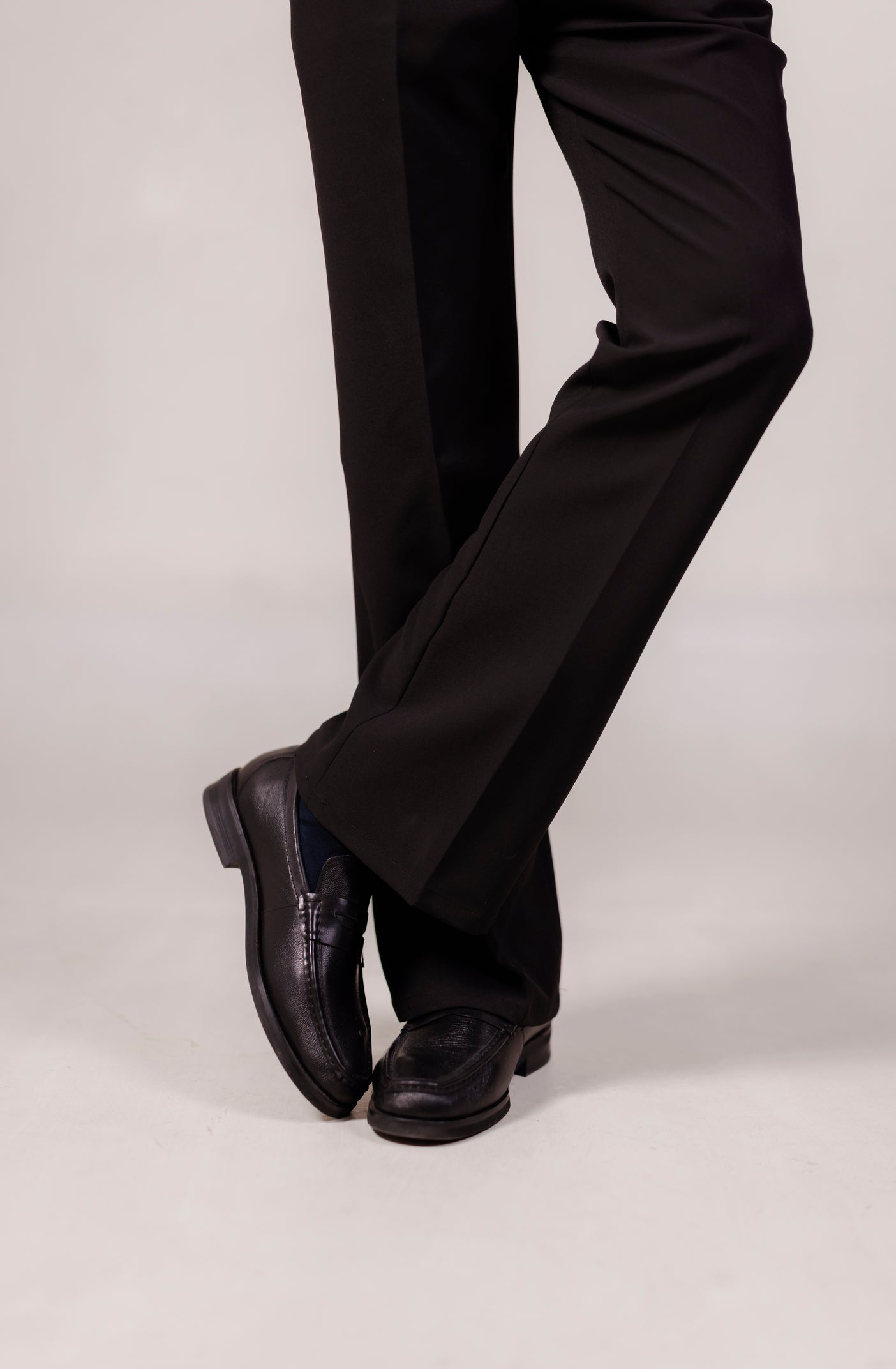 Flared Trousers - Black