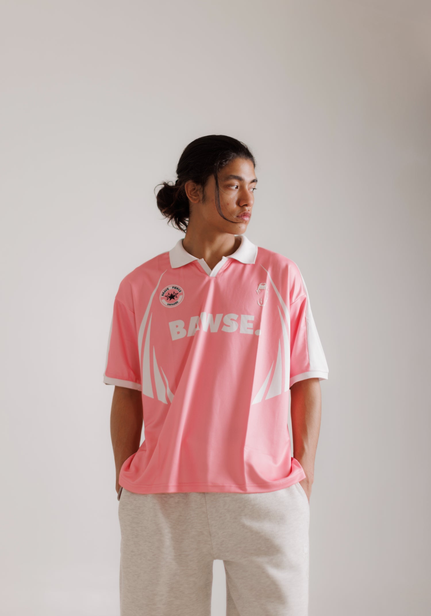 Football Jersey - Pastel Pink