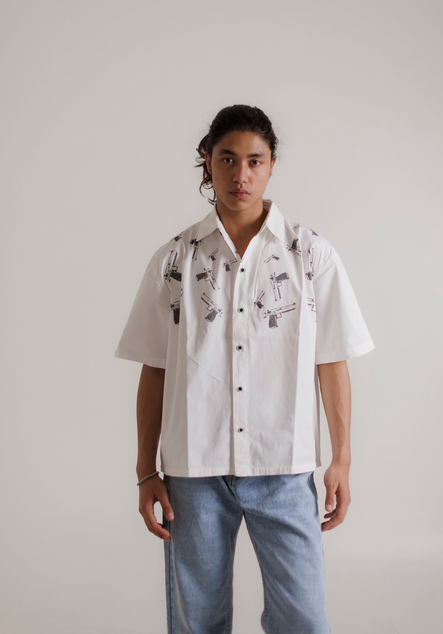 Boxy Fit Shirt - White