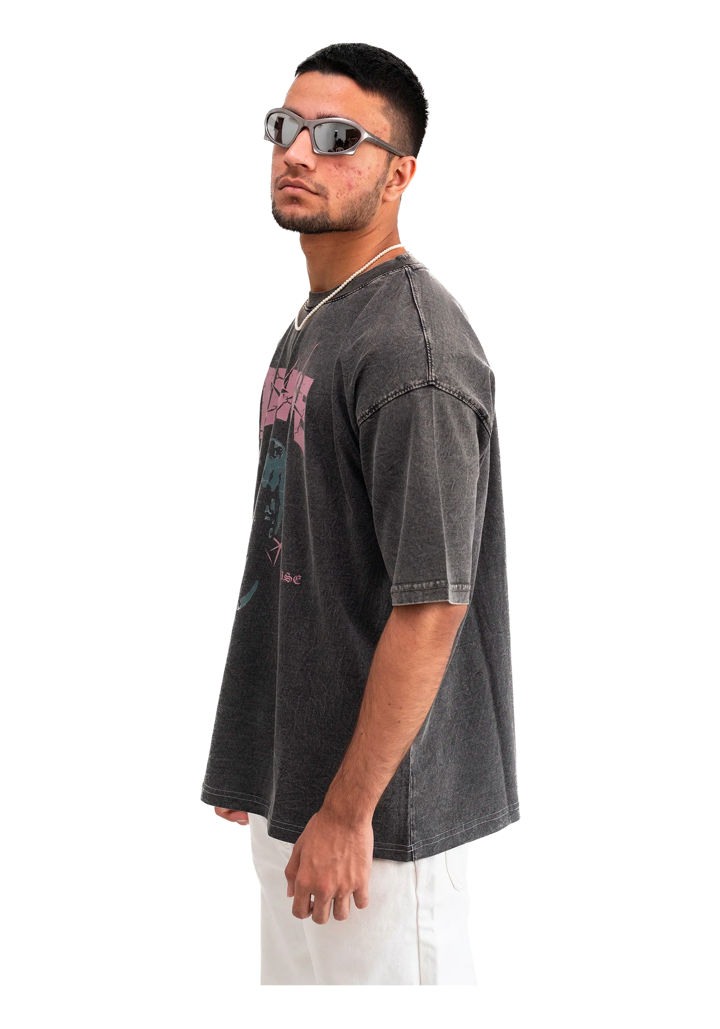 Vintage Graphic T-shirt - Washed Gray