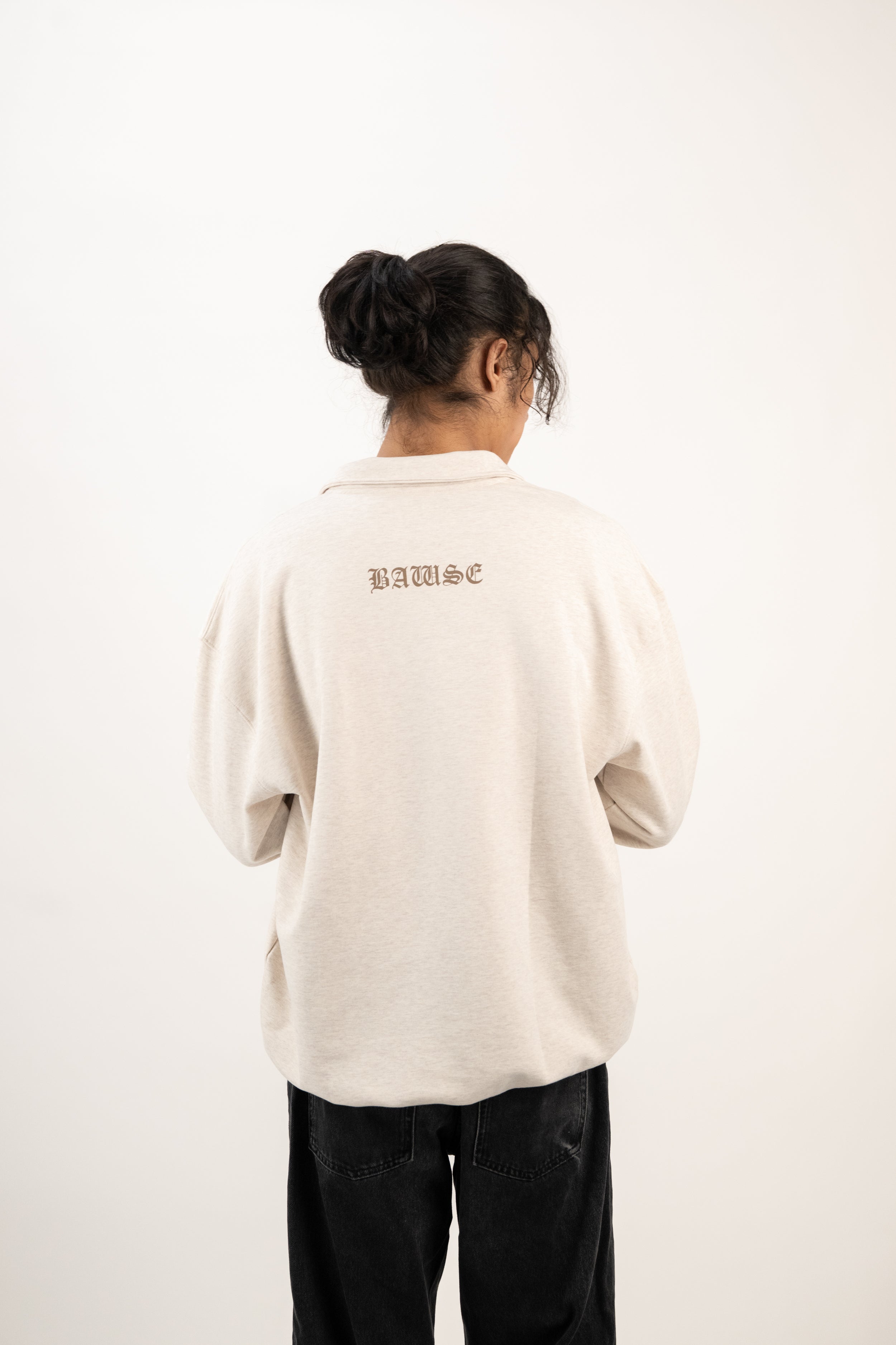 Quarterzip Sweatshirt - Heather Oatmeal