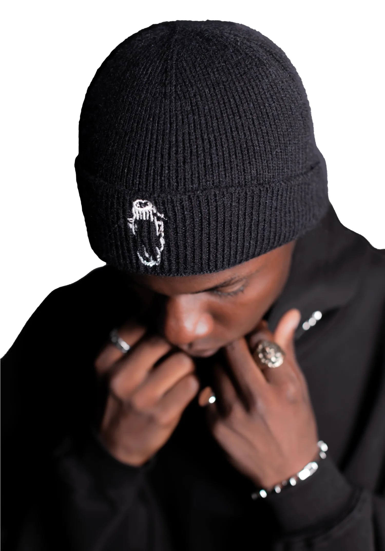 Fisherman Beanie-Black