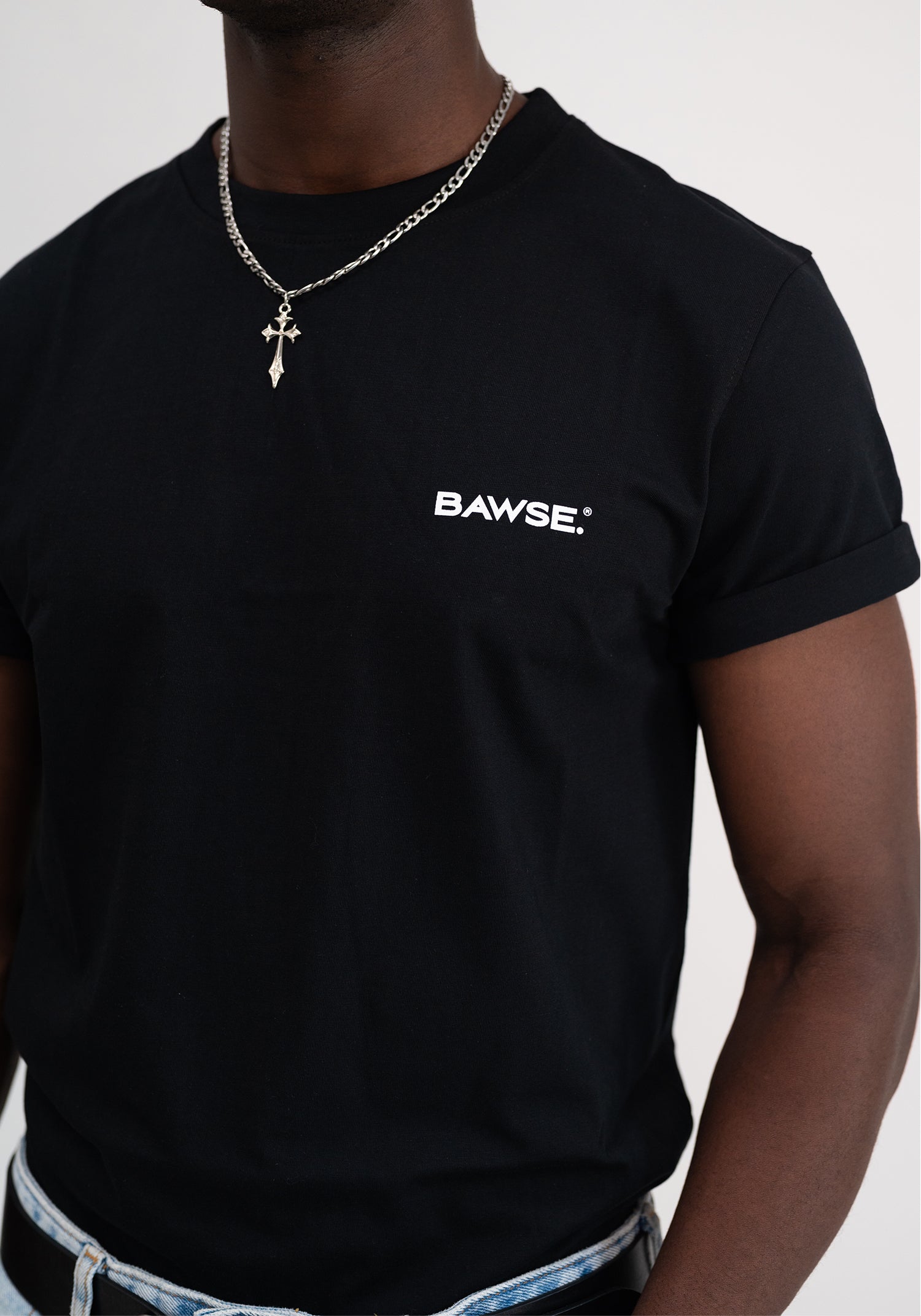 Athletic Fit Cotton T-Shirt - Black