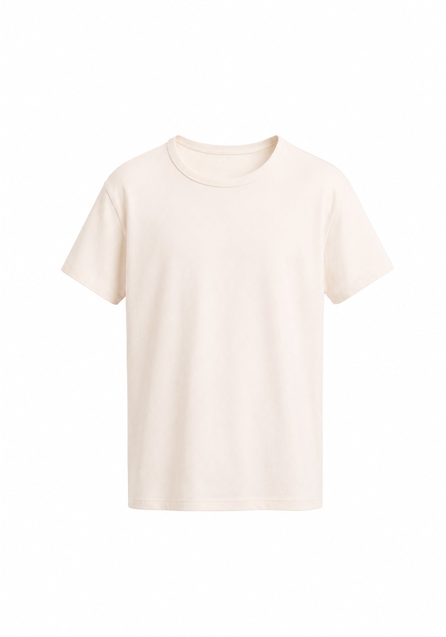 Fitted T-Shirt- Ivory