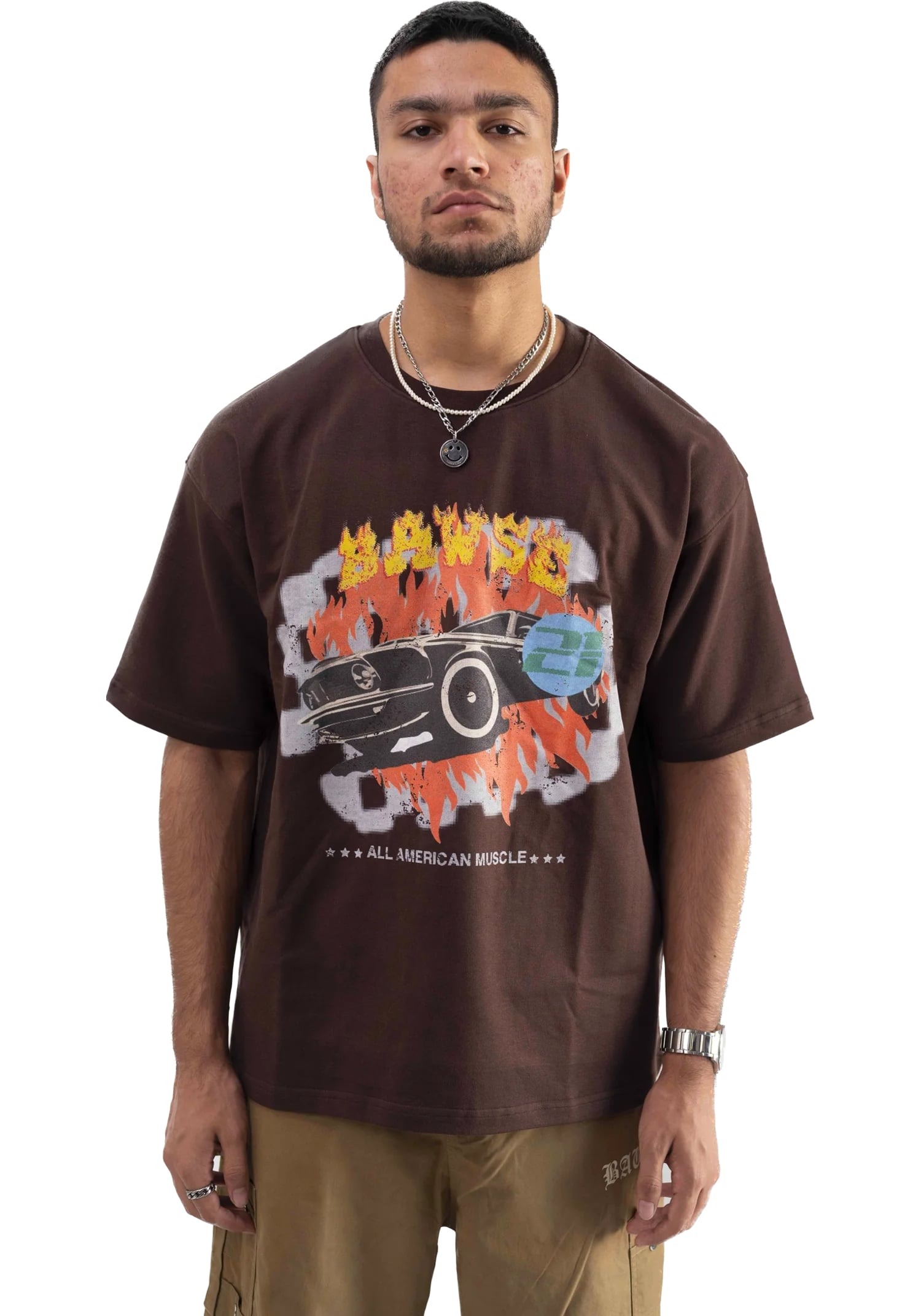 Mustang Vintage T-shirt - Brown