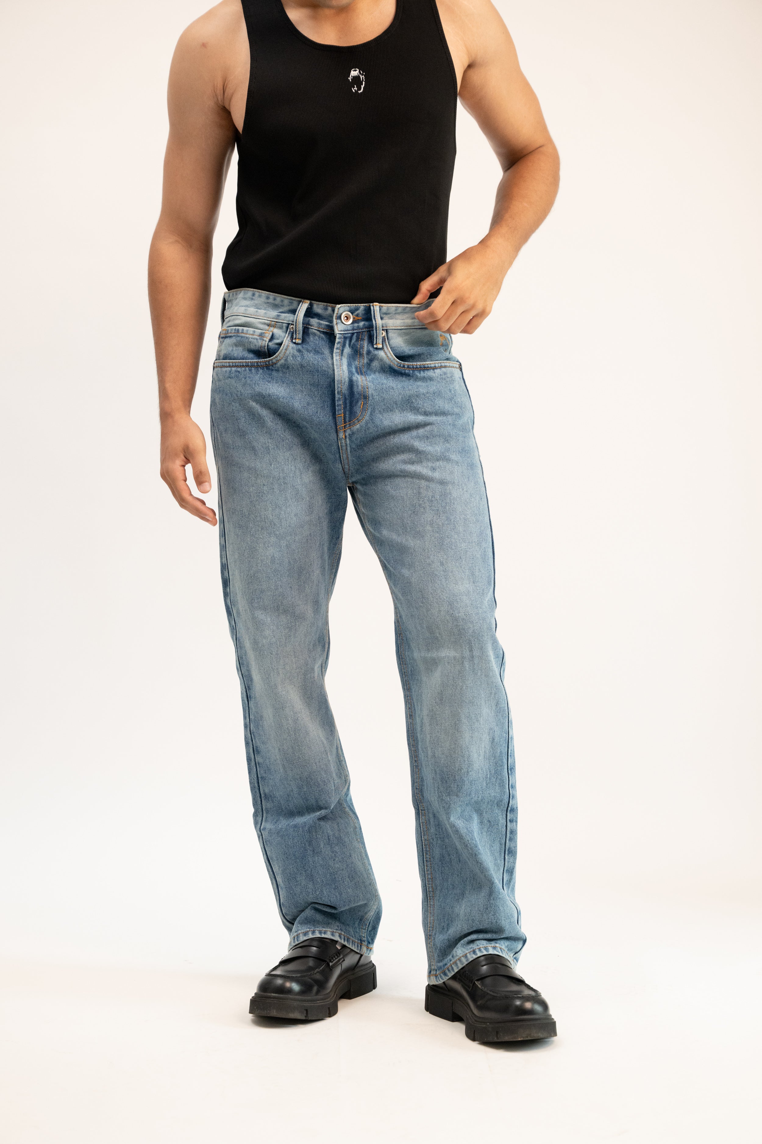 Straight Fit Jeans - Dark Wash