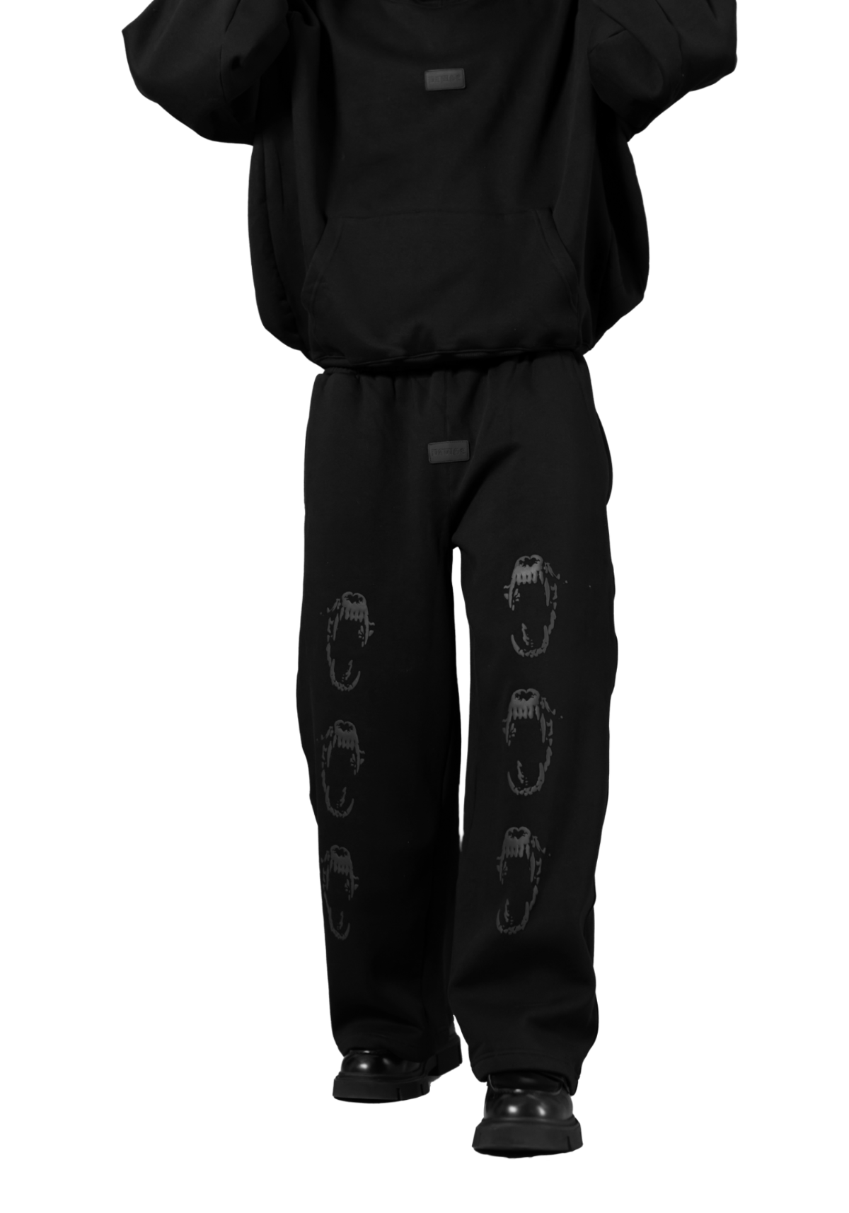 Baggy Winter Joggers - Black
