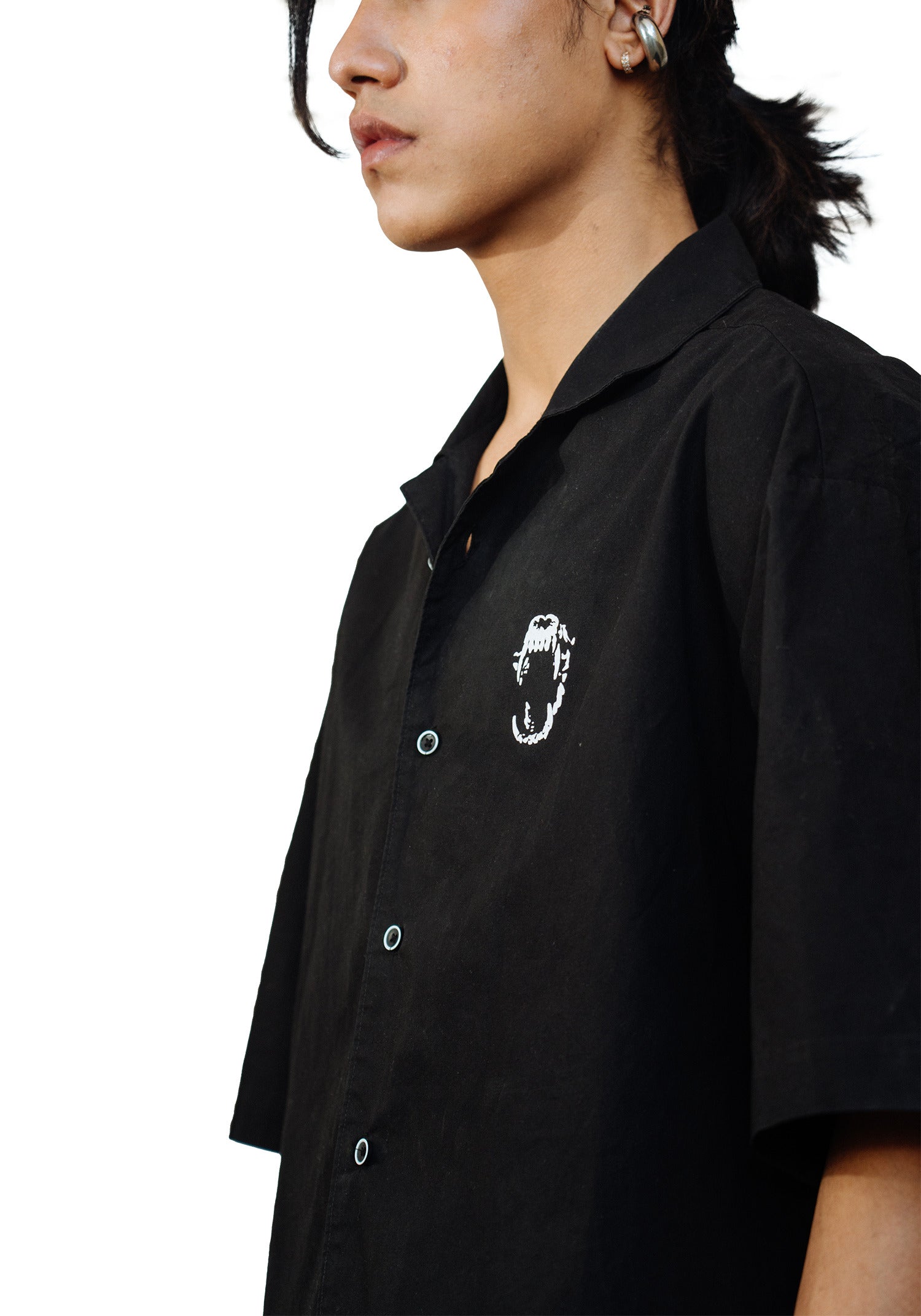 Boxy Fit Shirt - Black