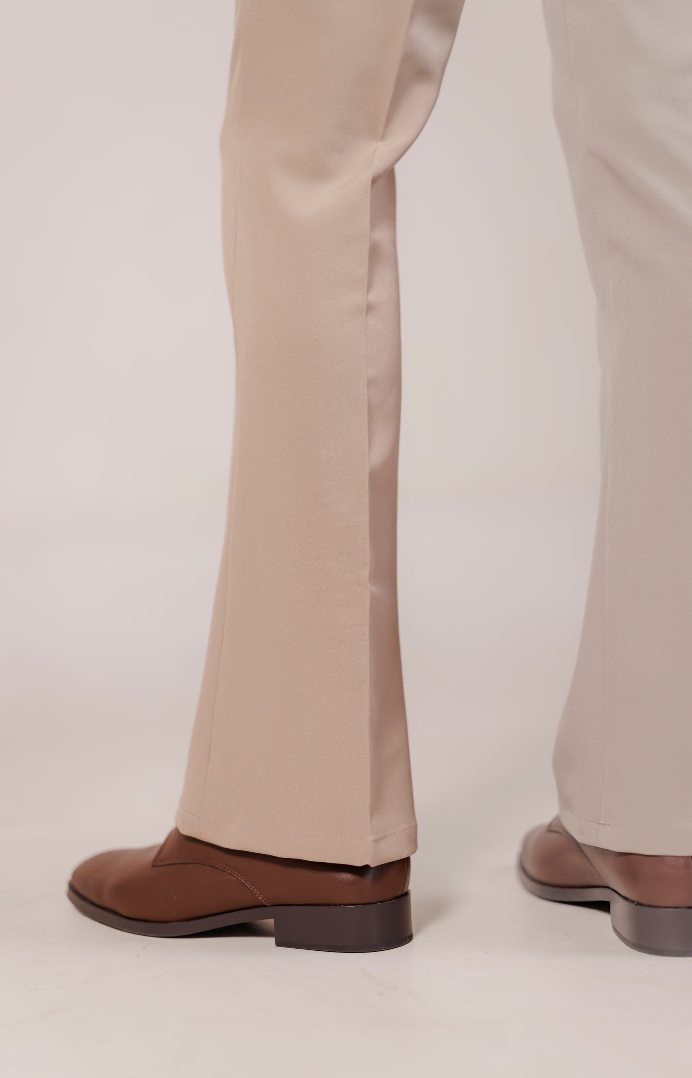 Flared Trousers - Stone Taupe