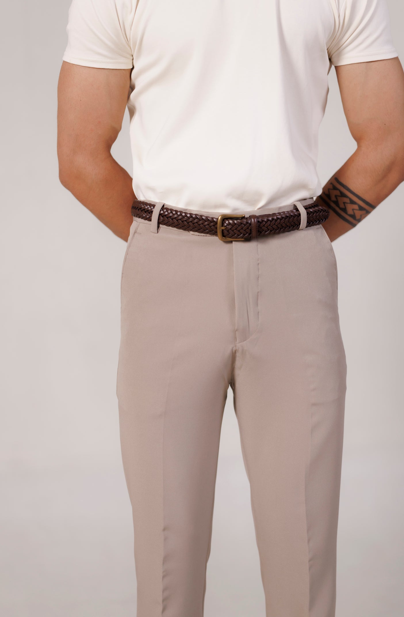 Fitted T-Shirt- Ivory