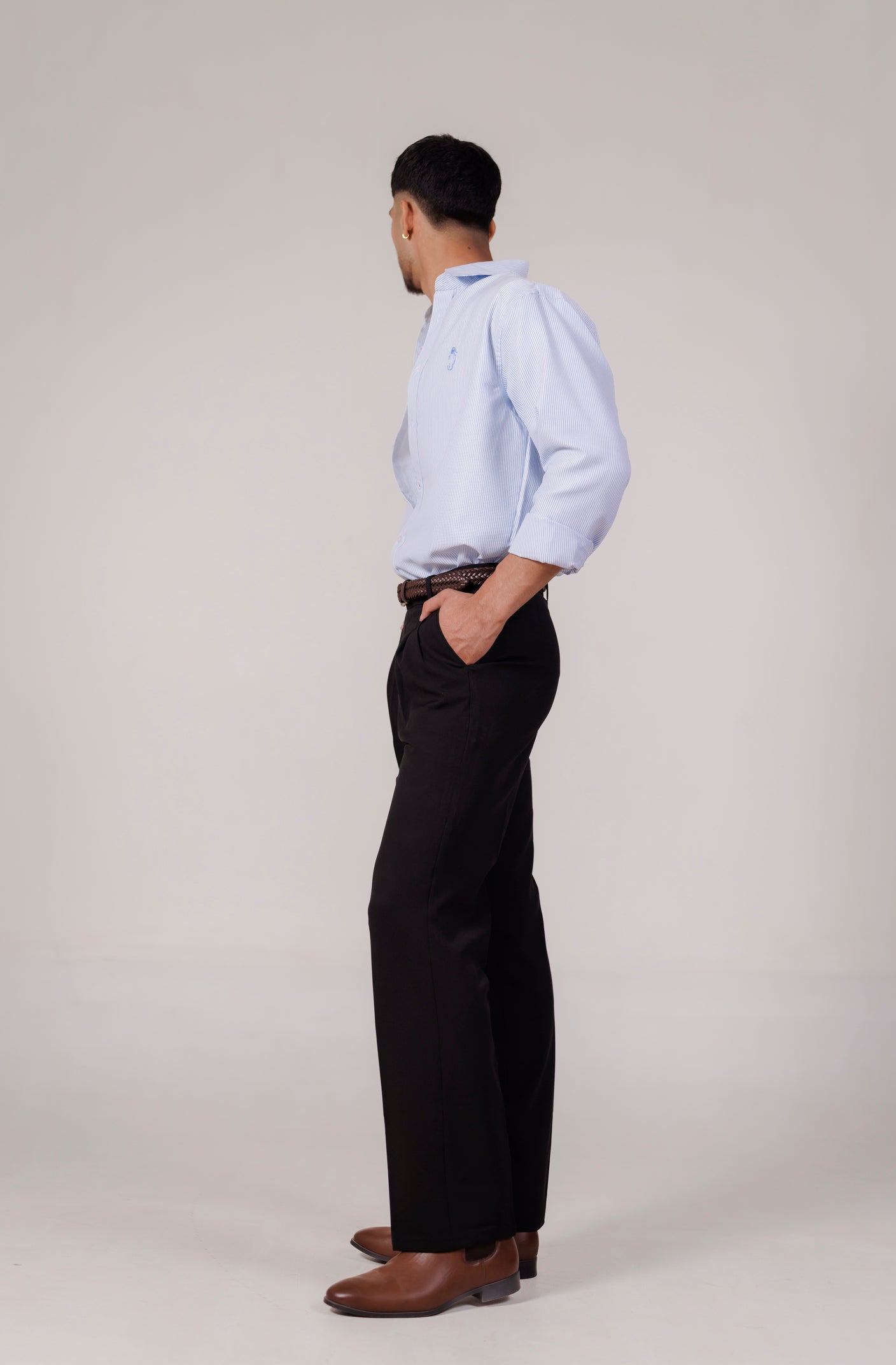 Pleated Trousers - Black