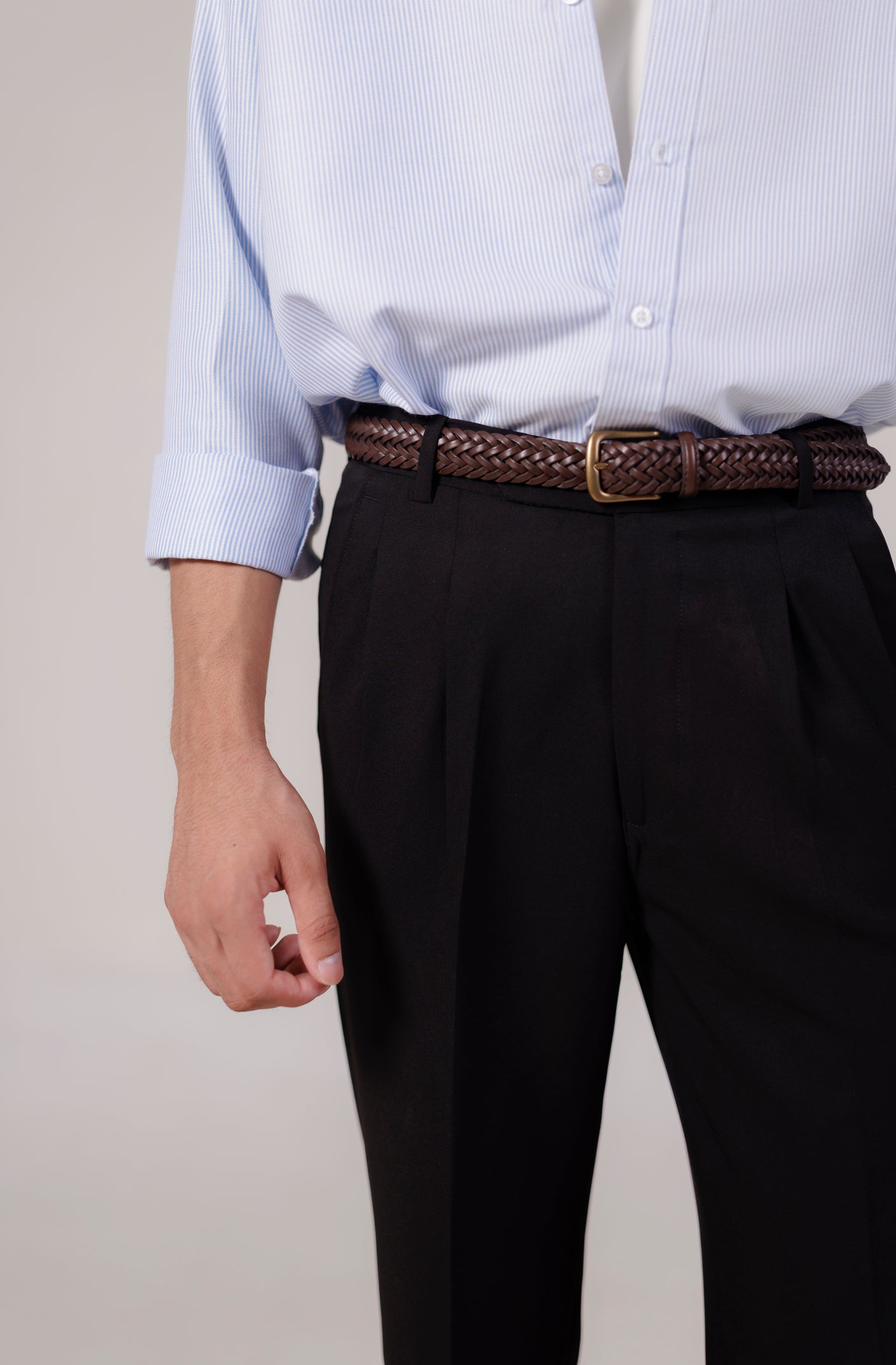 Pleated Trousers - Black
