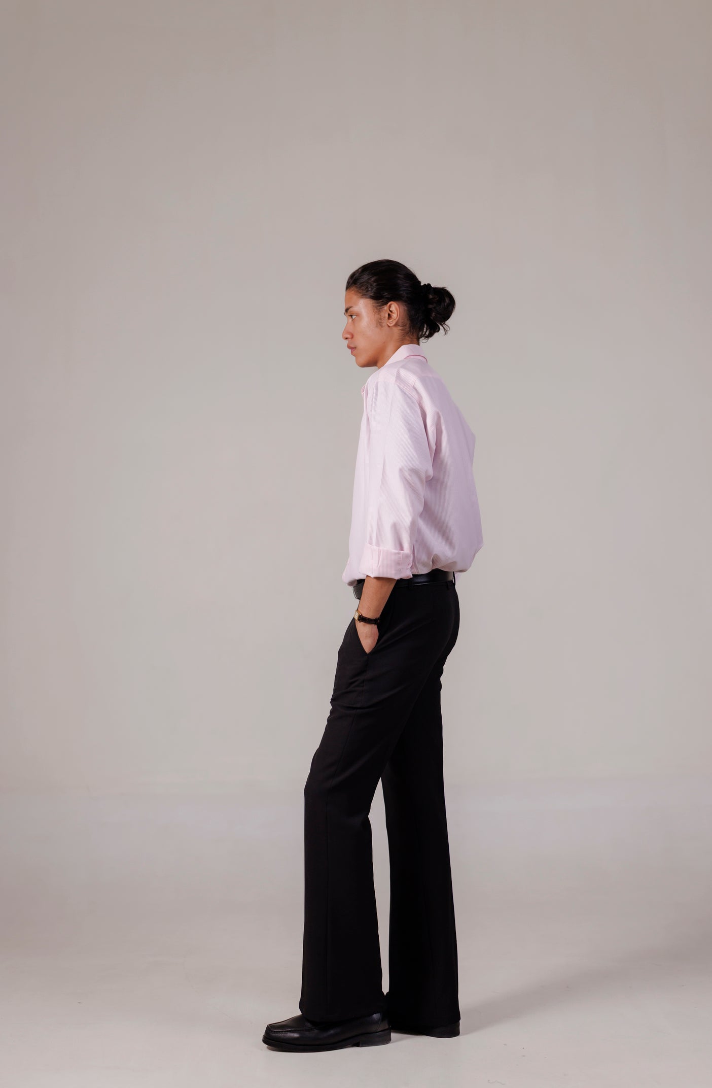 Flared Trousers - Black