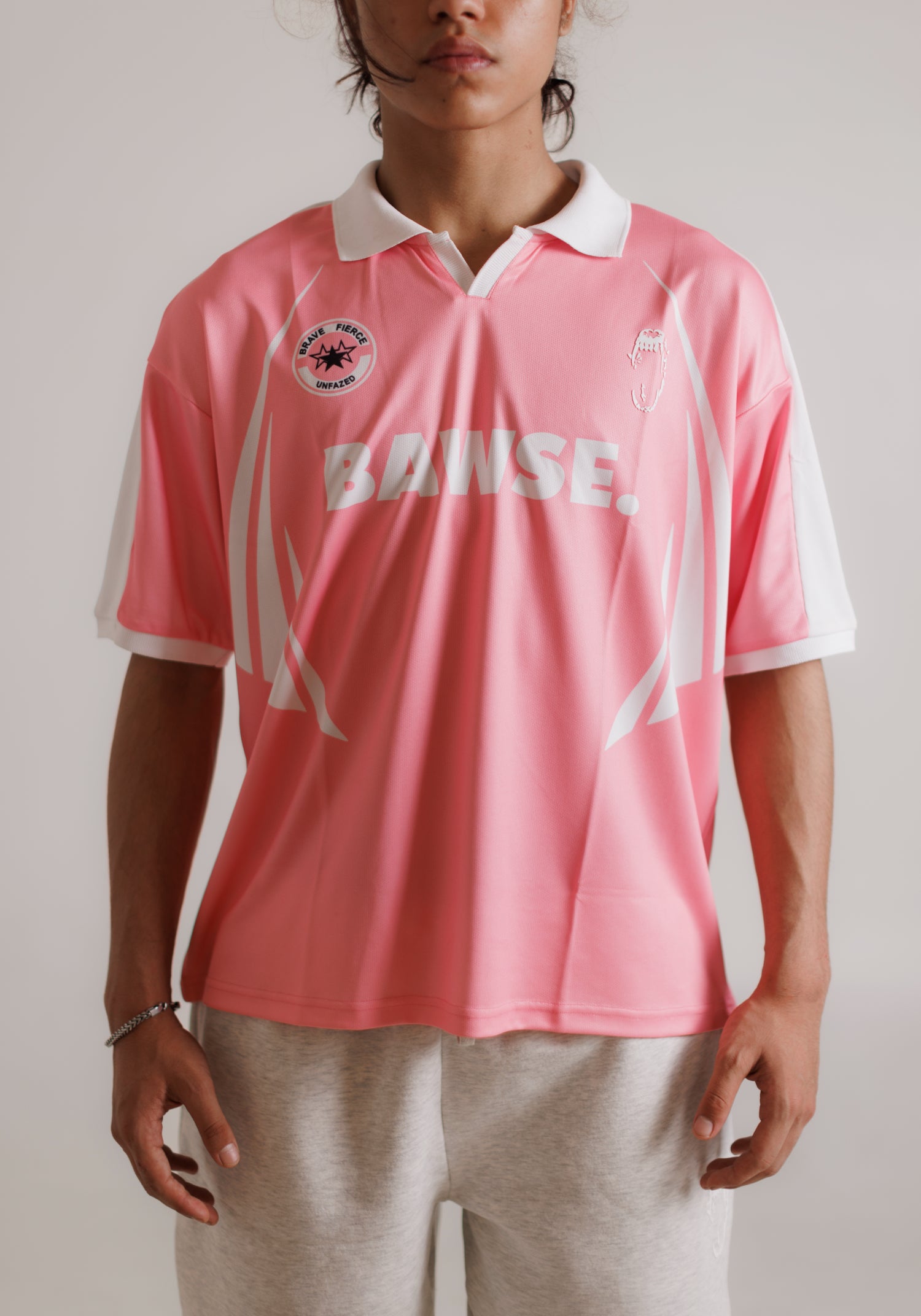 Football Jersey - Pastel Pink