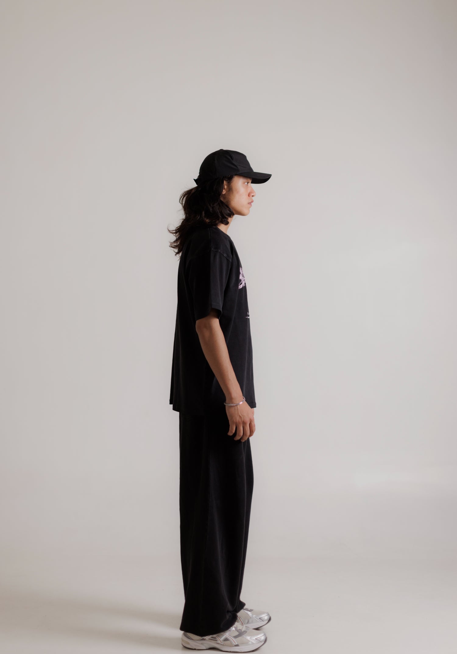 Graphic T-shirt - Washed Black