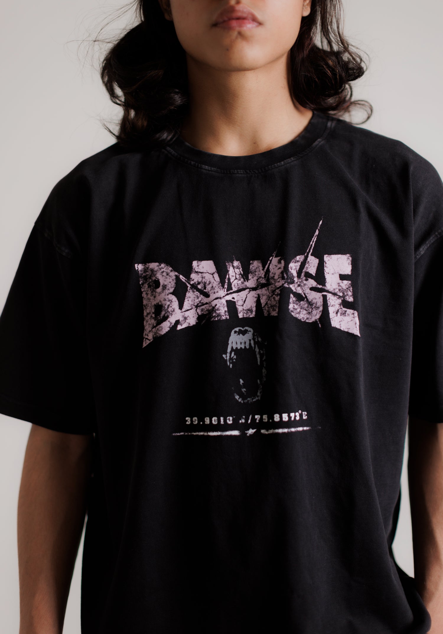 Graphic T-shirt - Washed Black