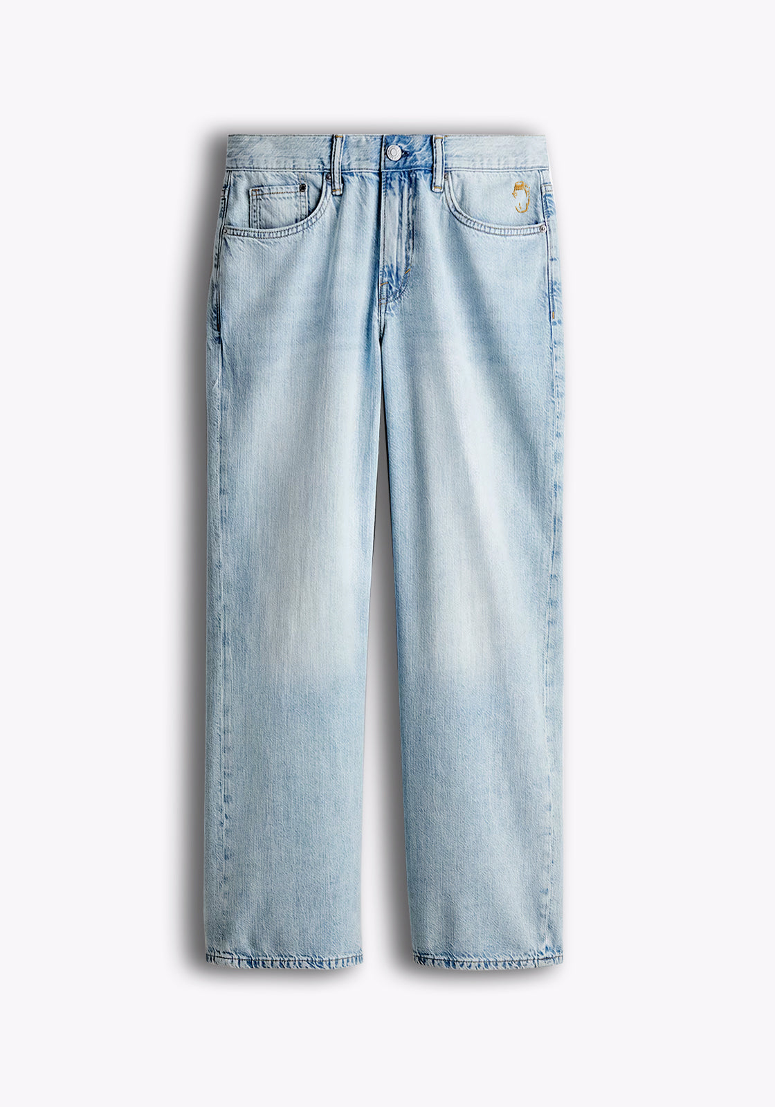 Straight Fit Jeans - Light Wash