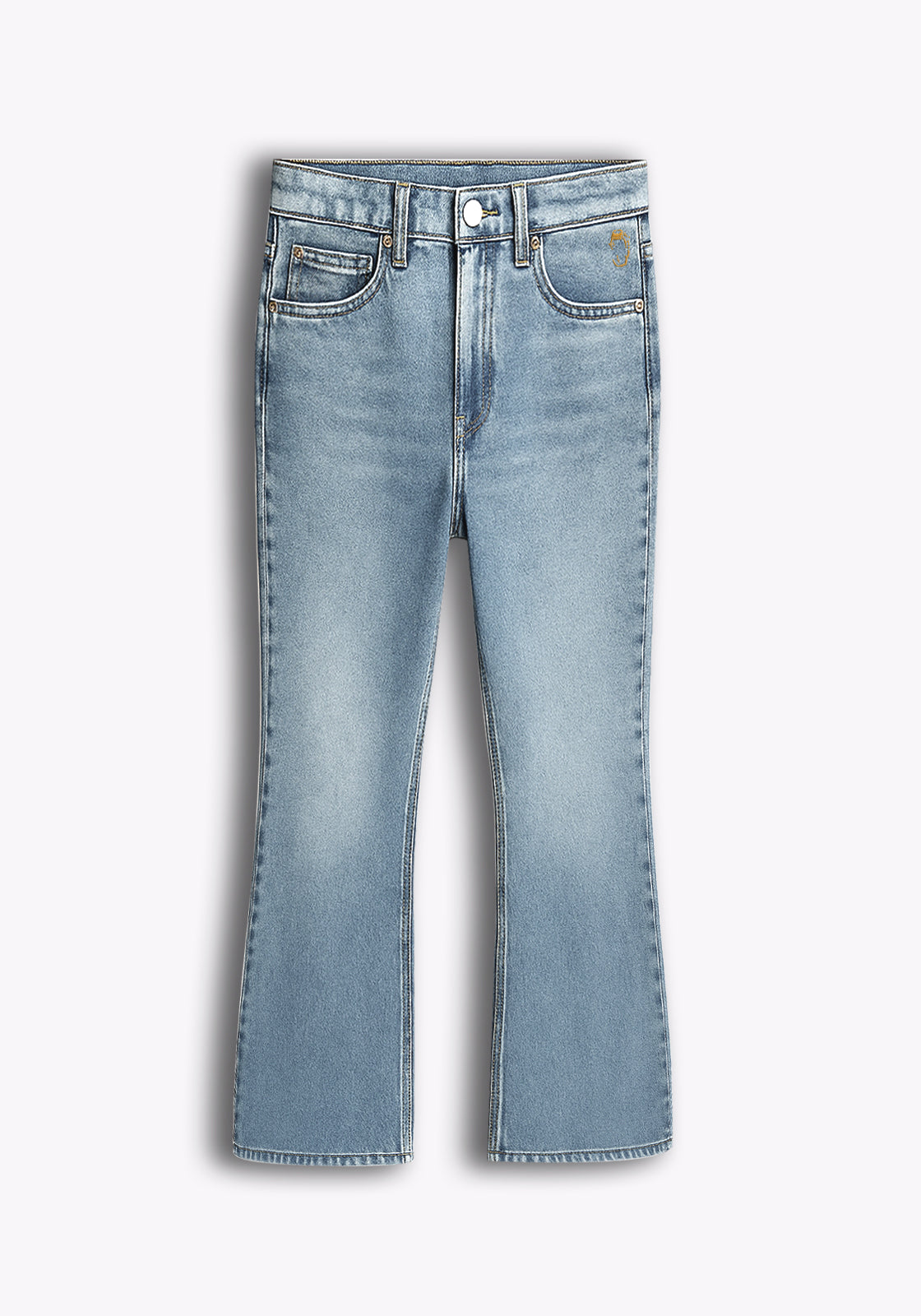 Bootcut Jeans - Light Wash.