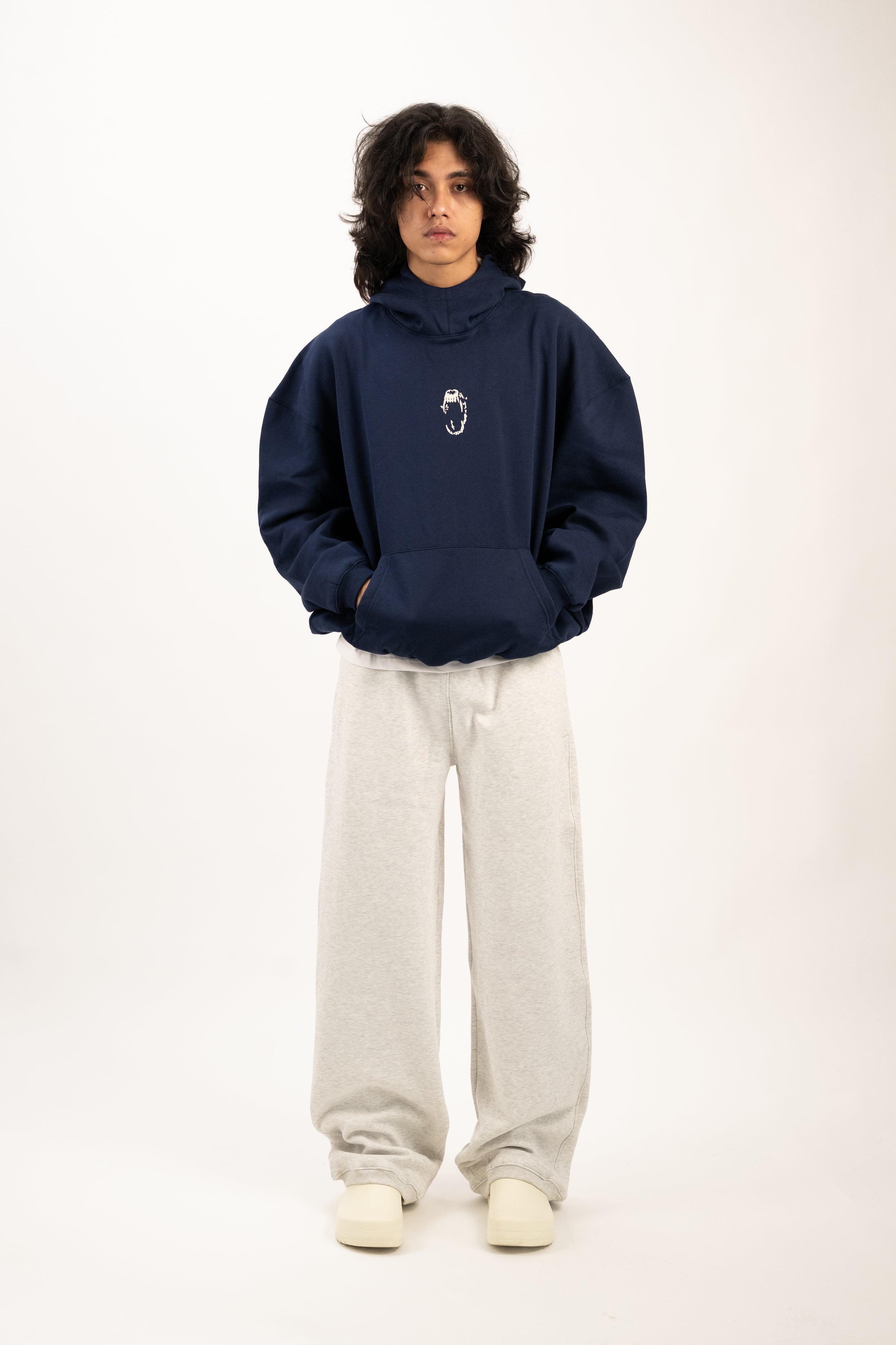 boxraw hoodie セットアップ ミッドナイトネイビー Box Hoodie - Midnight Blue