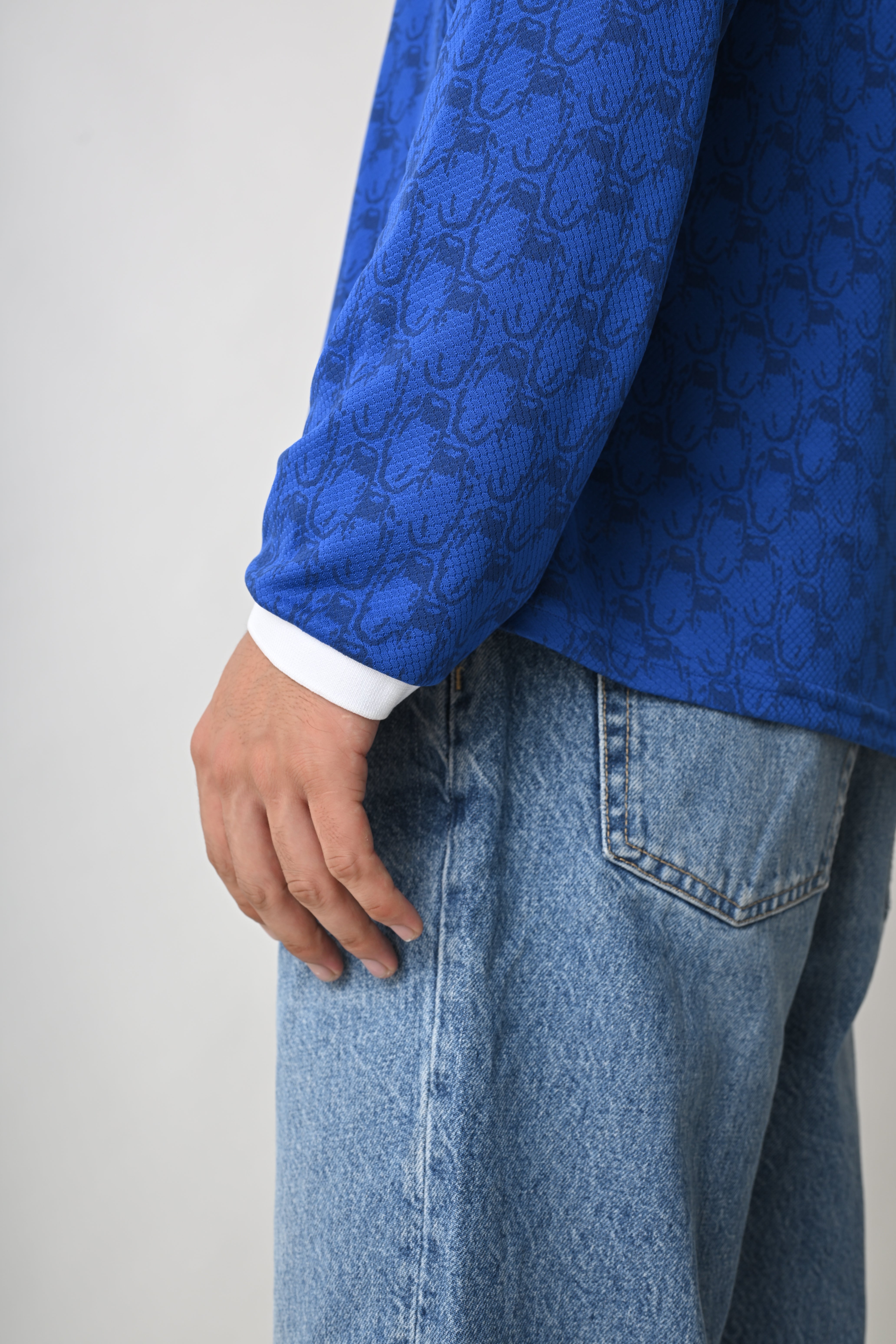 Long sleeve Jersey - Cobalt Blue.