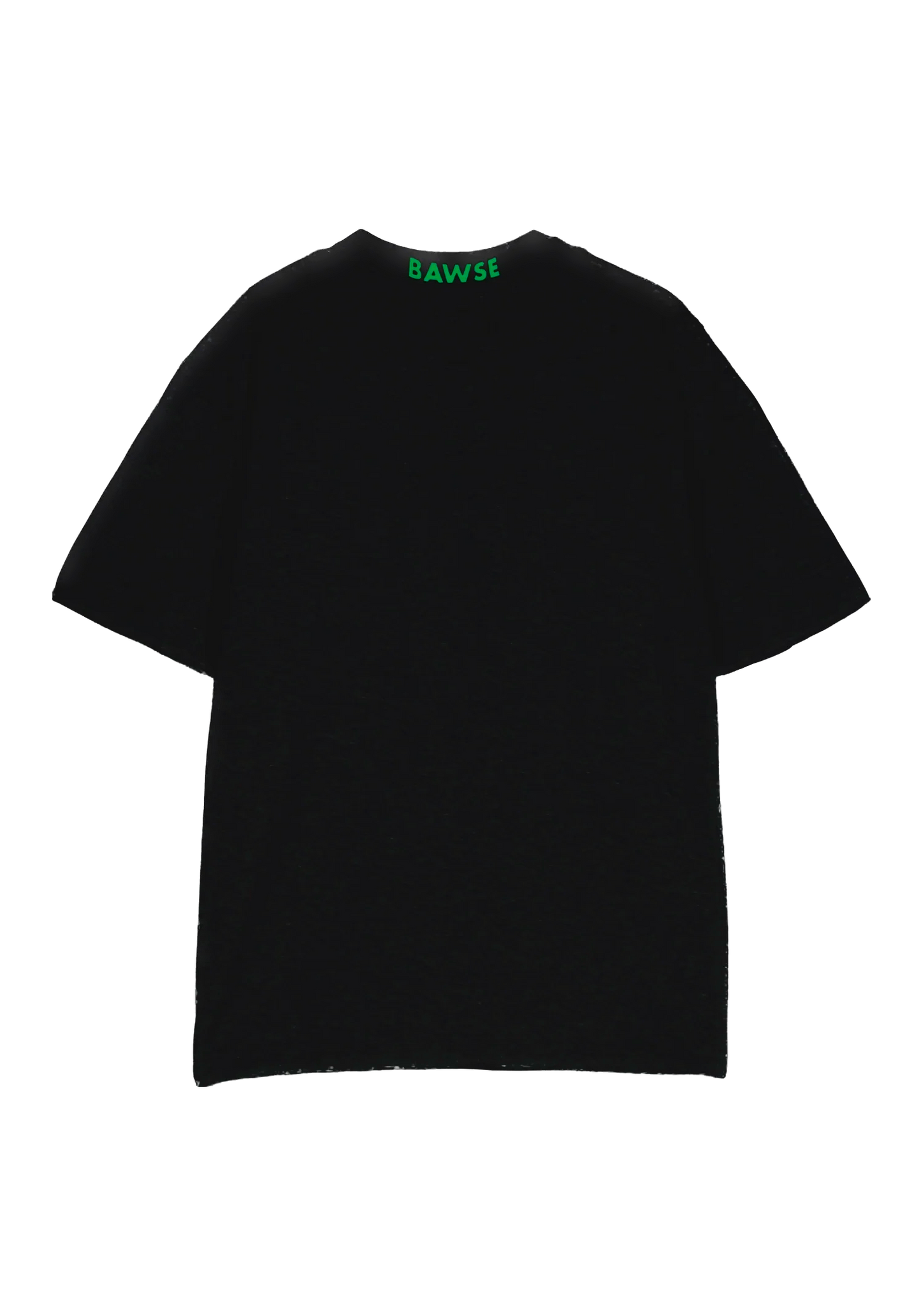 High Neck Graphic T-Shirt - Black