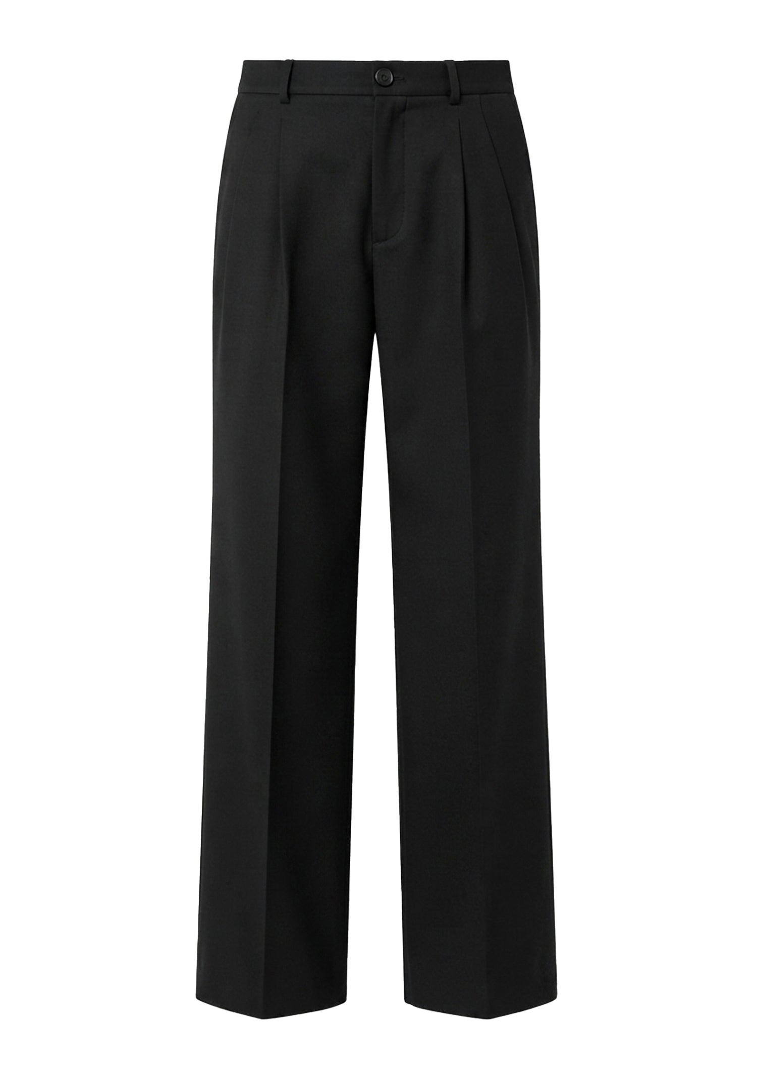 Pleated Trousers - Black