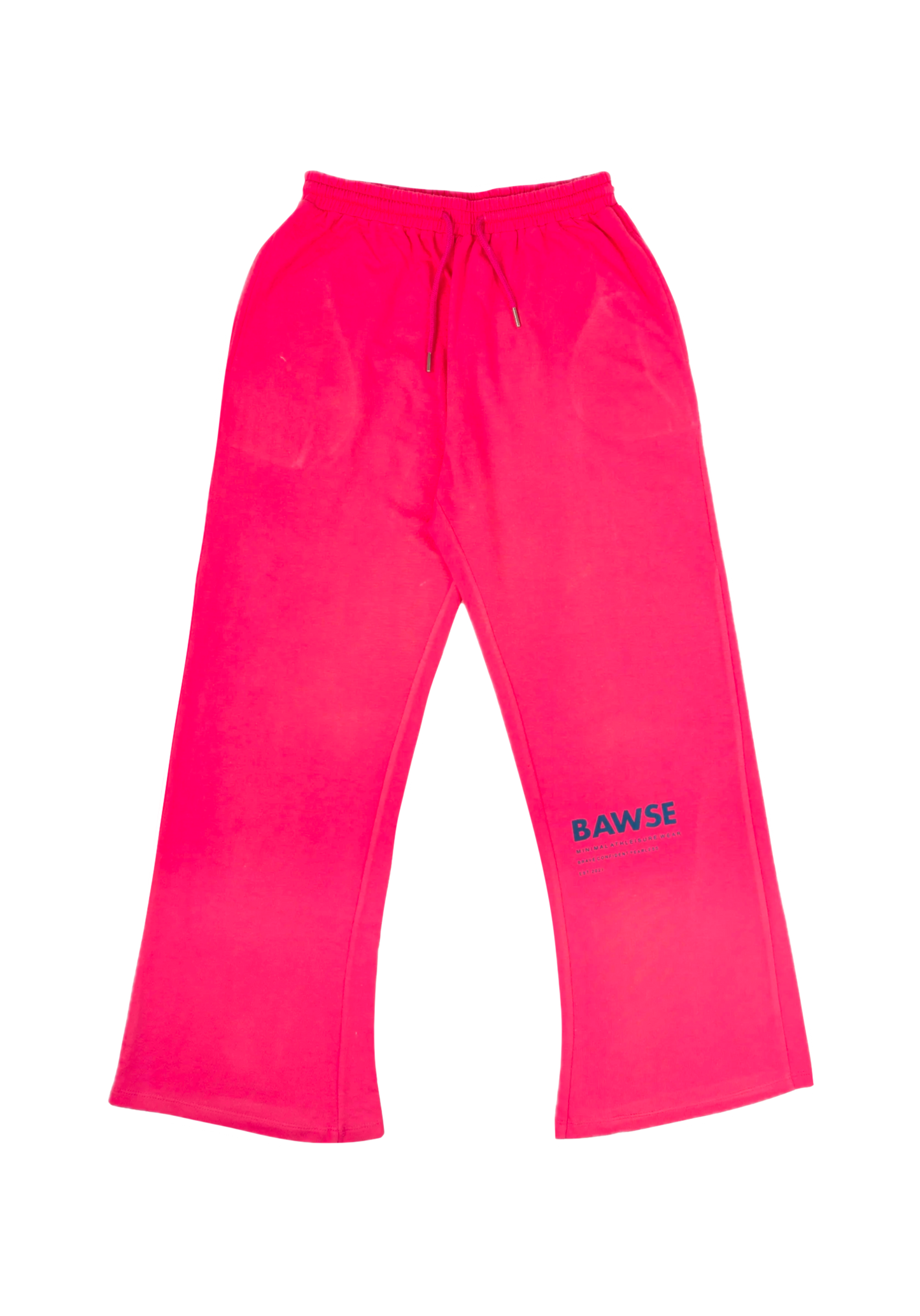 Wide Leg Unisex Joggers - Hot Pink