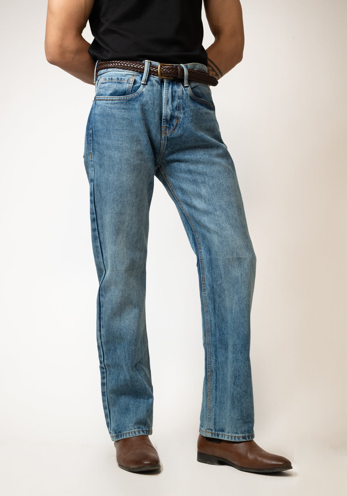 Straight Fit Jeans - Dark Wash