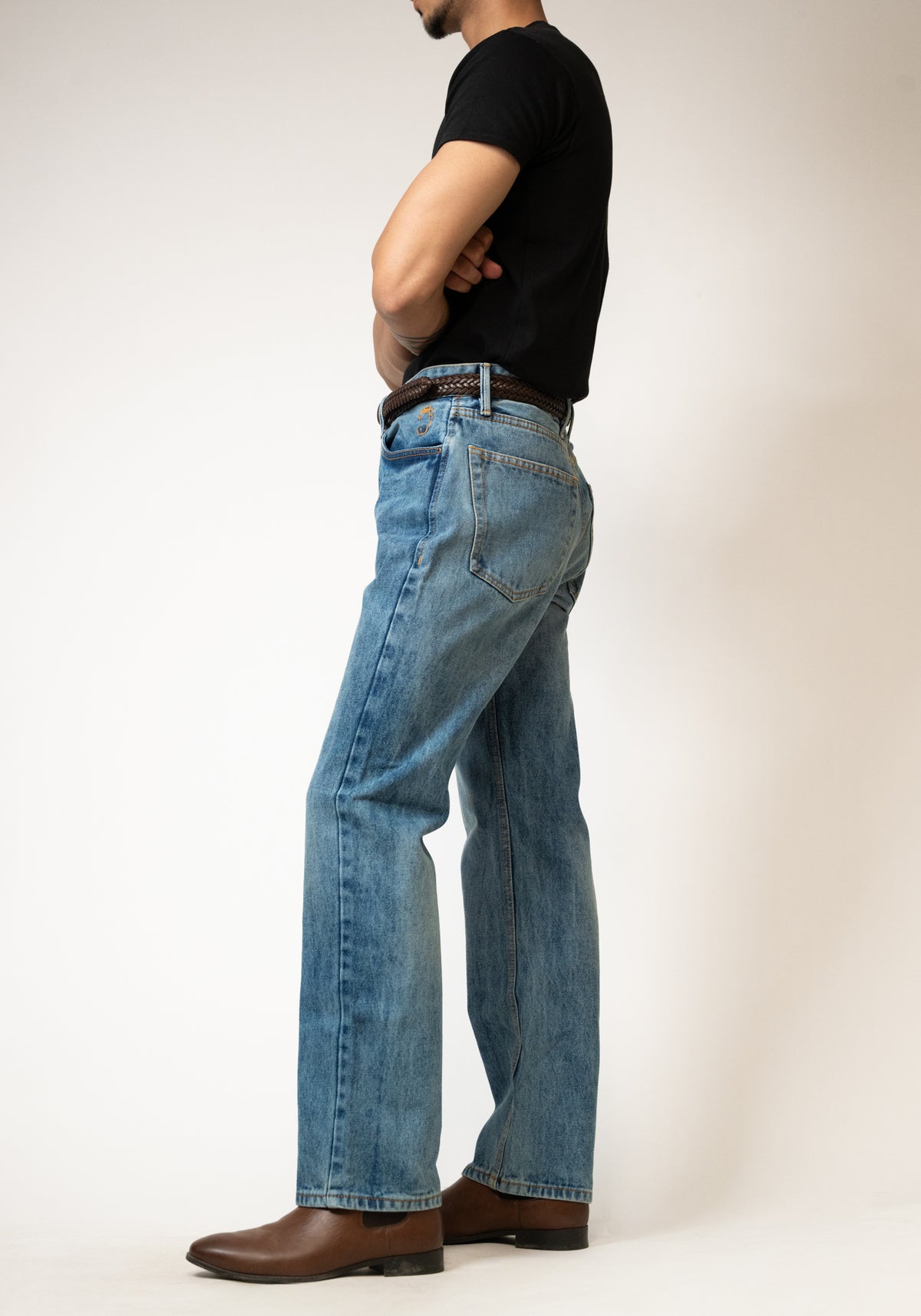 Straight Fit Jeans - Dark Wash