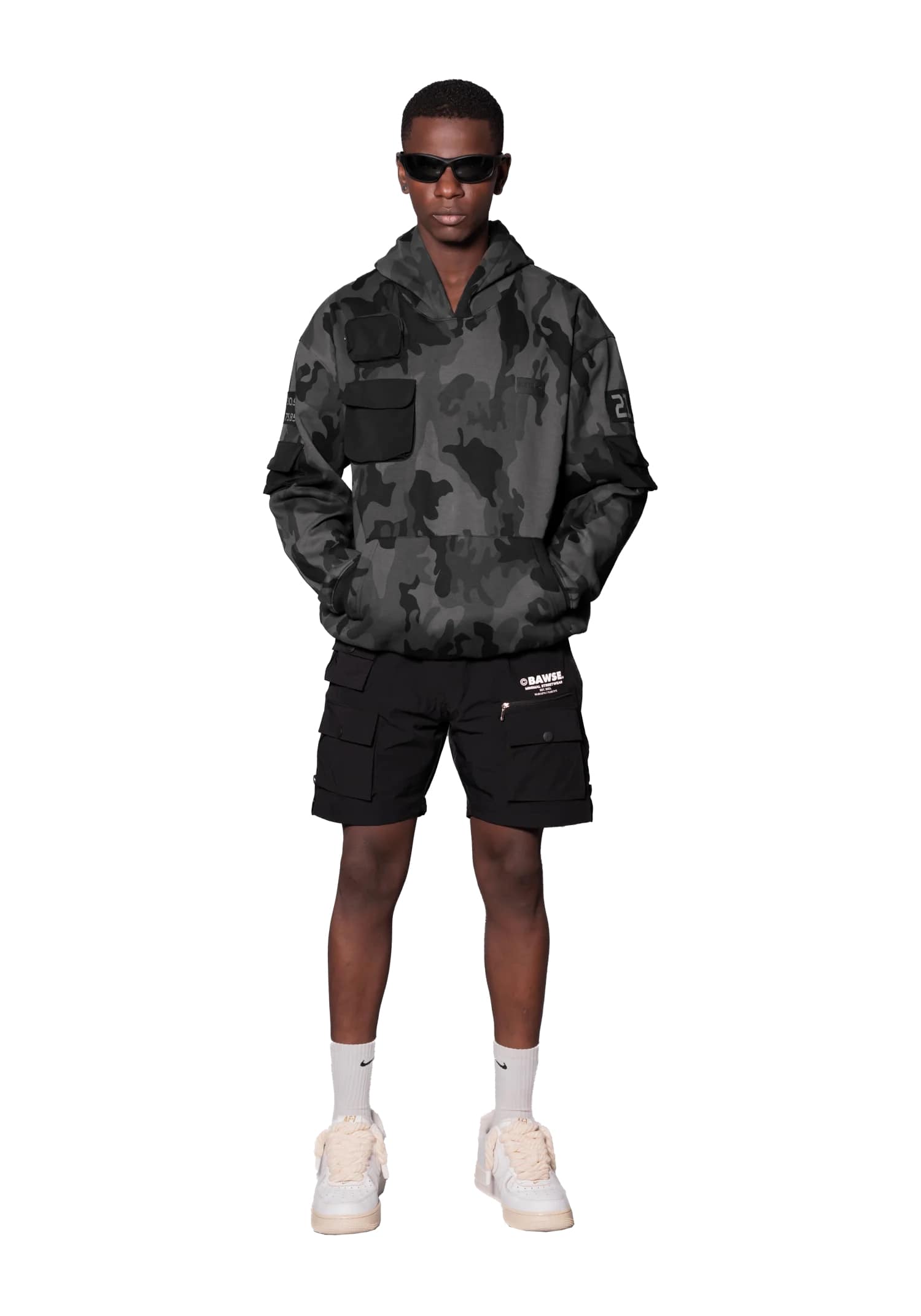 Stealth Hoodie - Camo Black