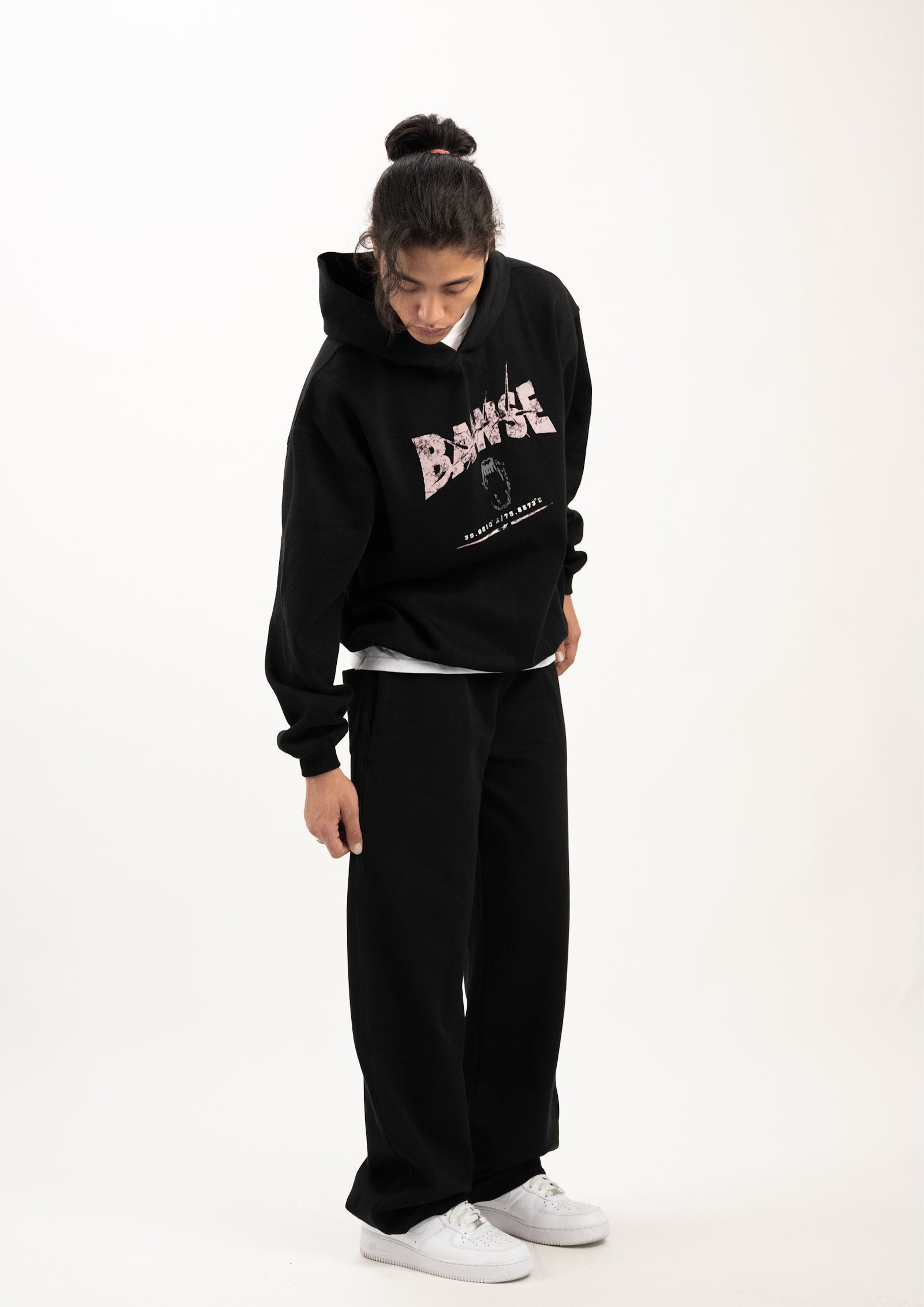 Signature Graphic Hoodie - Black